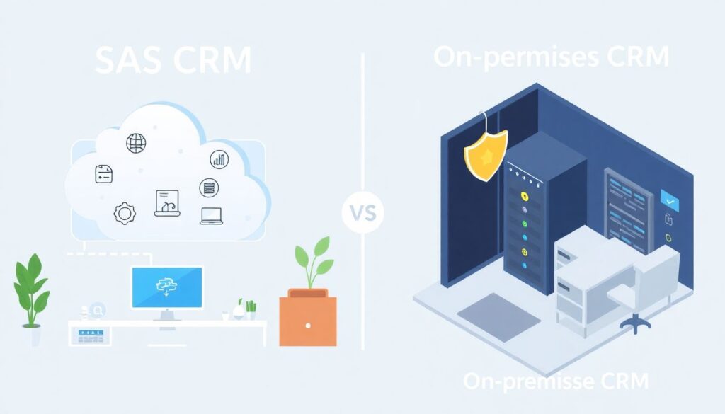 Сравнение SaaS и on-prem CRM: что выбрать бизнесу - иллюстрация