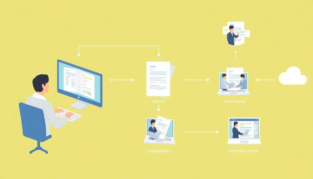 Автоматизация документооборота через CRM и облачные решения - иллюстрация