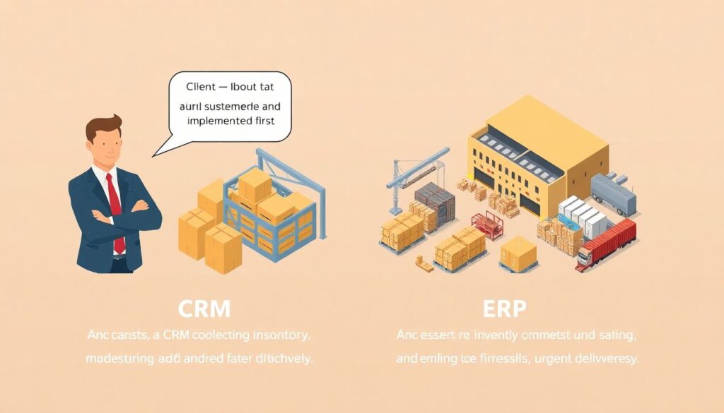 Внедрение ERP и CRM: совместная оптимизация бизнес-процессов - иллюстрация