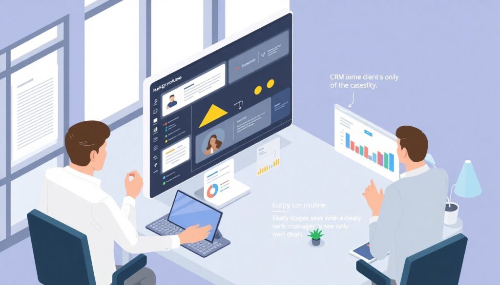 CRM для среднего бизнеса: путь к масштабированию - иллюстрация